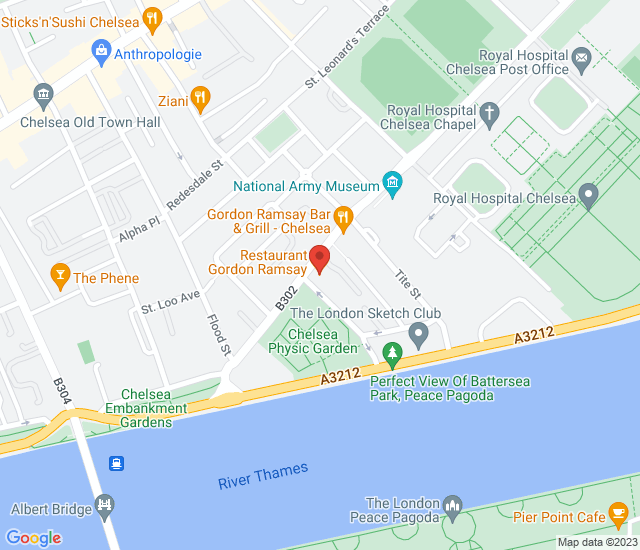 Restaurant Gordon Ramsay map address